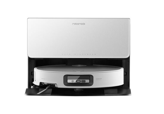 (Jaunums) (Pre Order) Roborock Saros 10 ar pieslēgumu ūdensapgādei un kanalizācijai, 22 000 Pa, Balts (Mitrā un sausā tīrīšana)